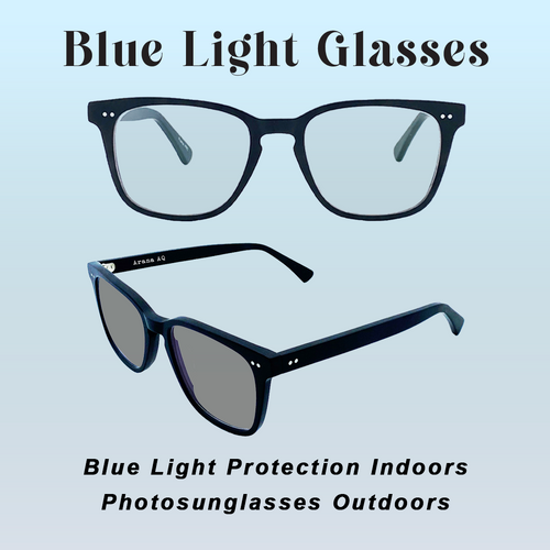Prescription Reading Glasses – PhotoGray Blue Light Blocking Lenses with Anti-Reflective Coating Unisex | Style 1004