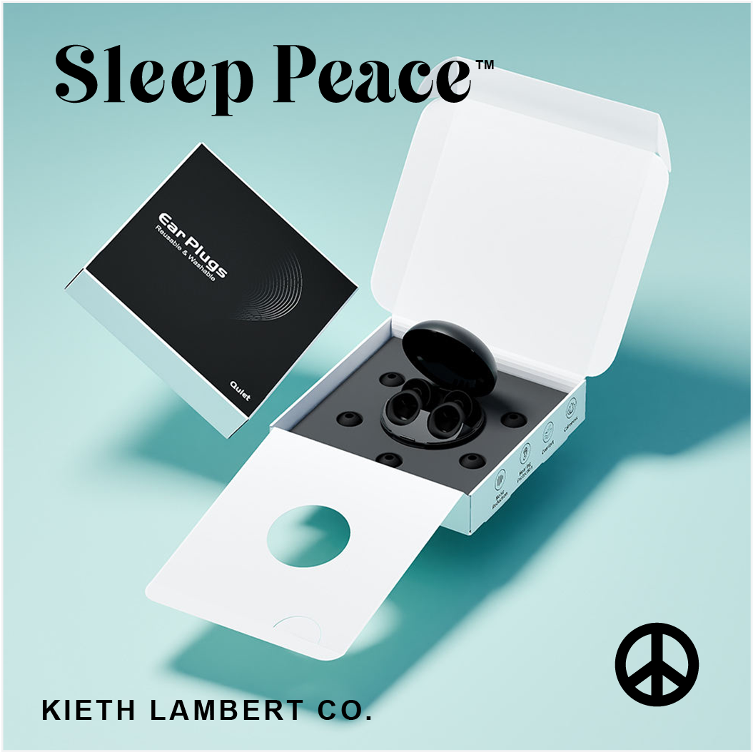 Sleep Peace™ Silicone Earplugs for Sleeping, Work, Study,Concerts, Swimming, Travel, Snoring /Black