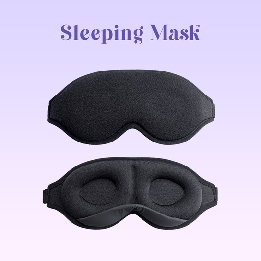 3D Memory Foam Sleep Mask – 99.9% Blackout Eye Mask for Sleeping & Travel, Adjustable, Light-Blocking