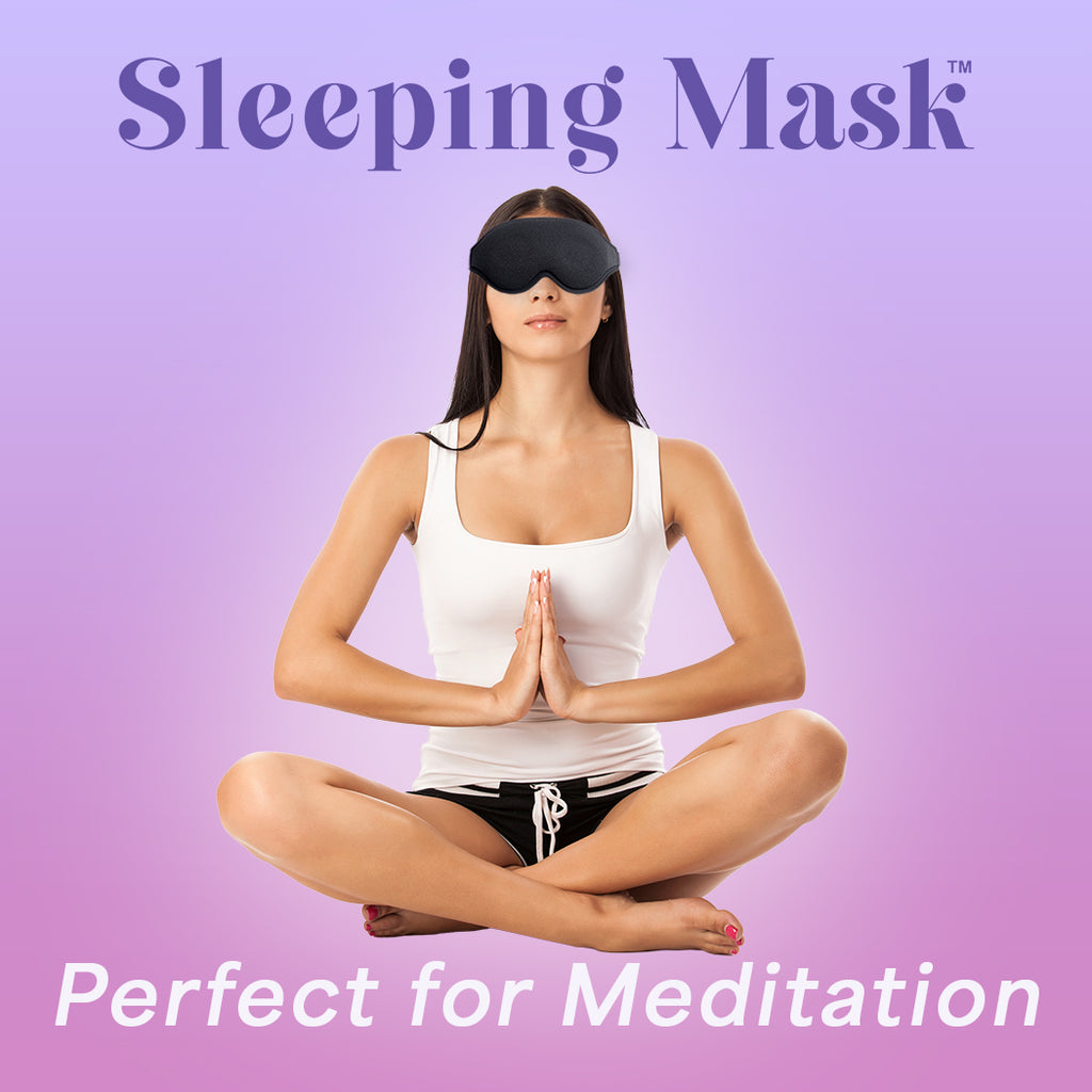 Sleep Sanctuary Kit™ combines Sleeping Mask™ 99.9% Blackout + Sleep Peace™ Earplugs, Combats Light and Noise