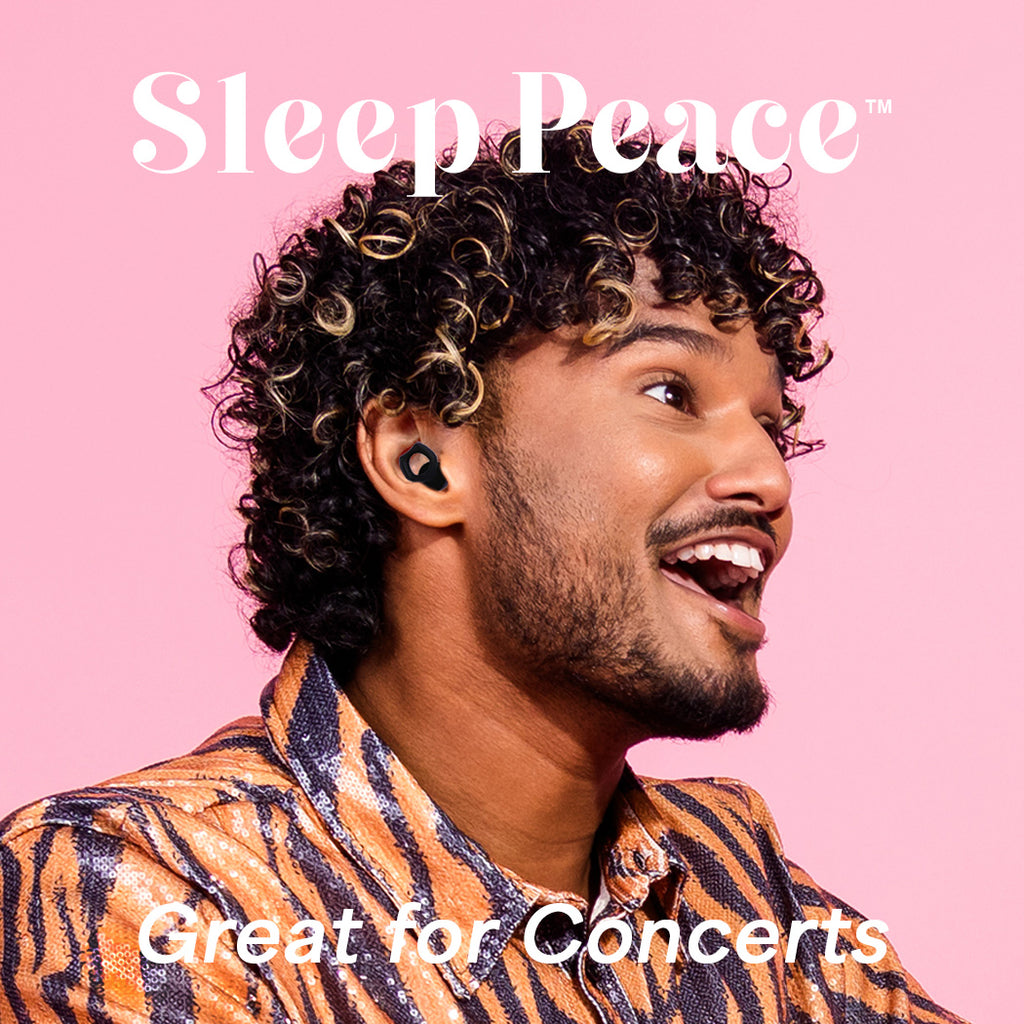 Sleep Peace™ Silicone Earplugs for Sleeping, Work, Study,Concerts, Swimming, Travel, Snoring /Black