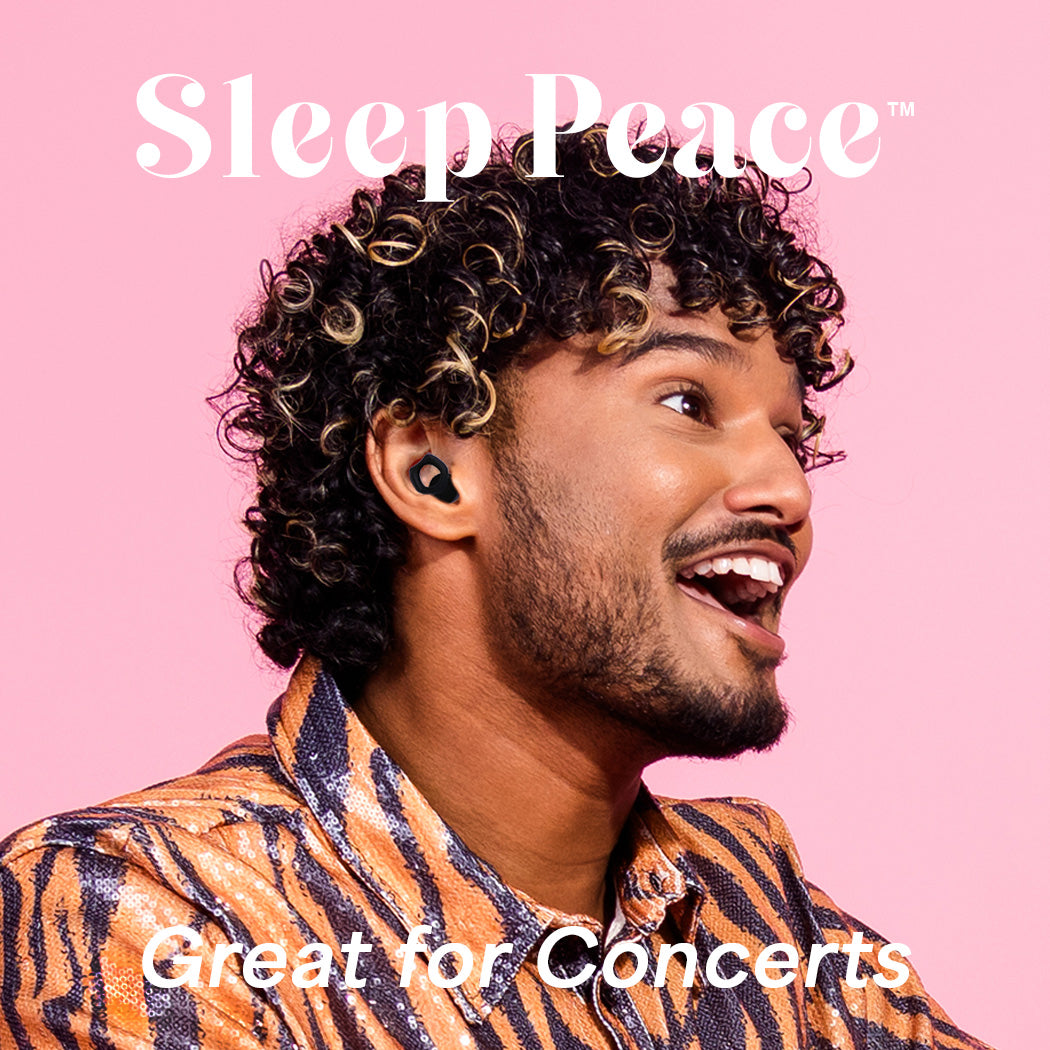 Sleep Peace™ Silicone Earplugs for Sleeping, Work, Study,Concerts, Swimming, Travel, Snoring /Black