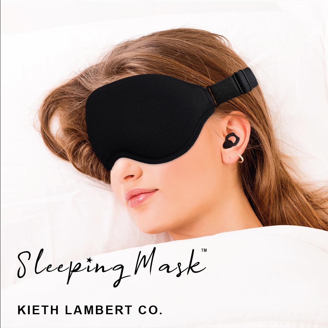 3D Memory Foam Sleep Mask – 99.9% Blackout Eye Mask for Sleeping & Travel, Adjustable, Light-Blocking