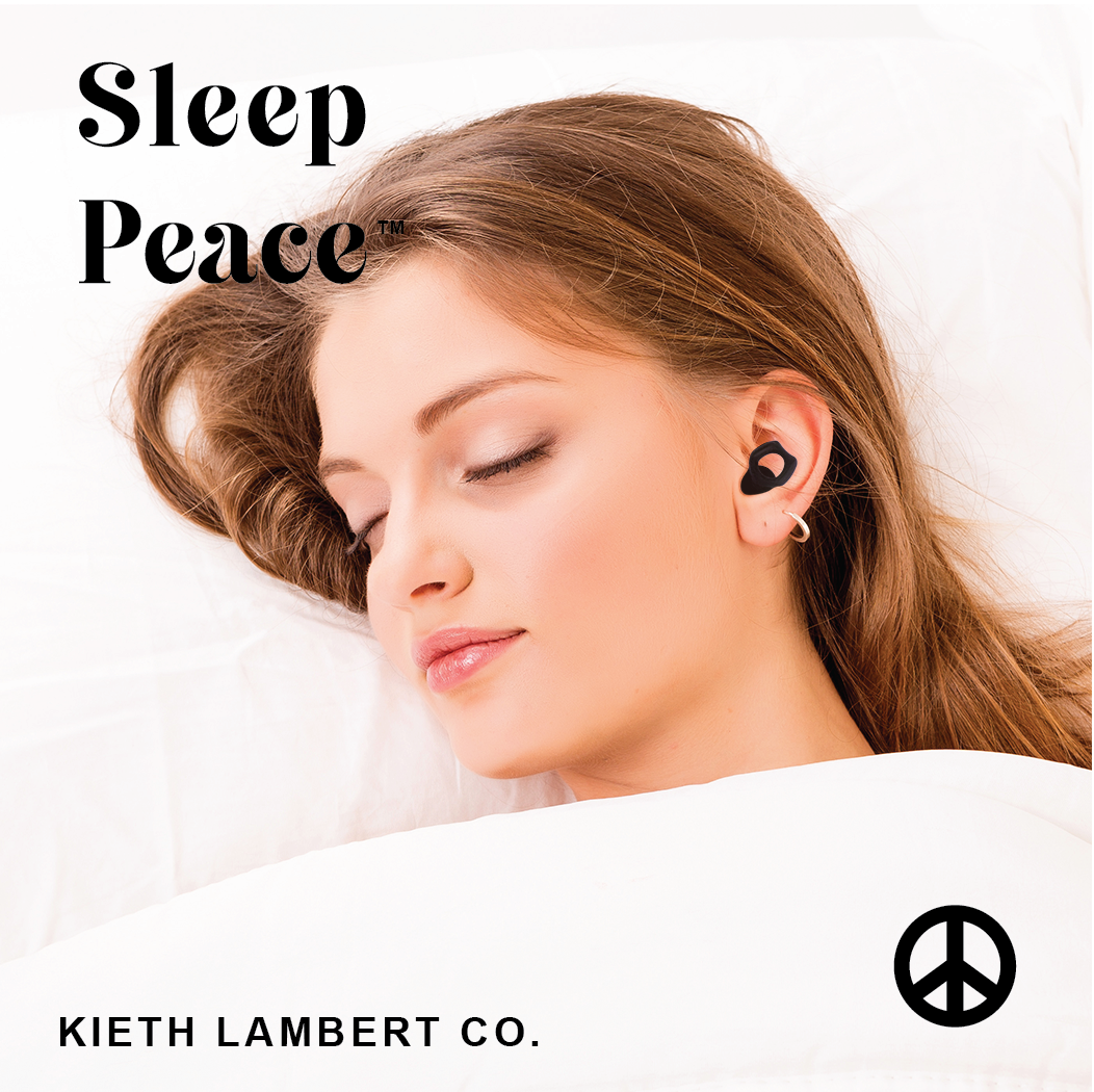 Sleep Peace™ Silicone Earplugs for Sleeping, Work, Study,Concerts, Swimming, Travel, Snoring /Black