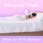 Sleep Sanctuary Kit™ combines Sleeping Mask™ 99.9% Blackout + Sleep Peace™ Earplugs, Combats Light and Noise